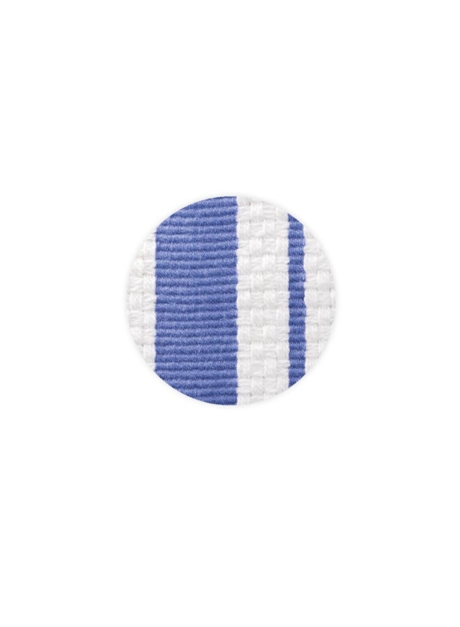 Mukitchen Seaside Stripe Pattern Basket Weave Kitchen Towel Blue and White 20 x 30 Inch 6619-2465 - Image 3